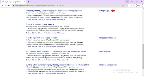 اچ تی ام ال در گوگل اسکولار