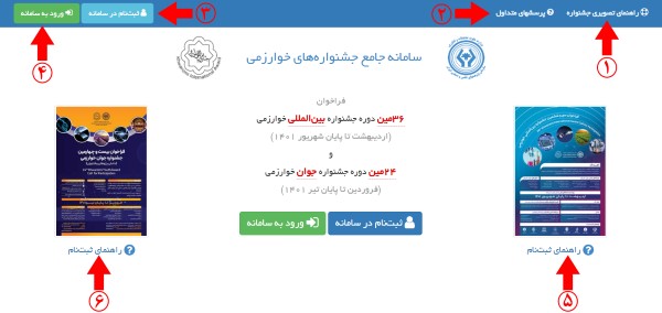 معرفی سایت ثبت نام جشنواره خوارزمی